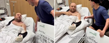 اهدای چک ۲.۵ میلیون دلاری به قهرمان حادثه تیراندازی سیدنی و پرسش غیرمنتظره او