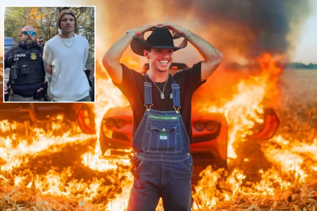 اتهام فرار مالیاتی علیه یوتیوبری که فِراری ۴۰۰,۰۰۰ دلاری خود را برای بازدید گرفتن آتش زد