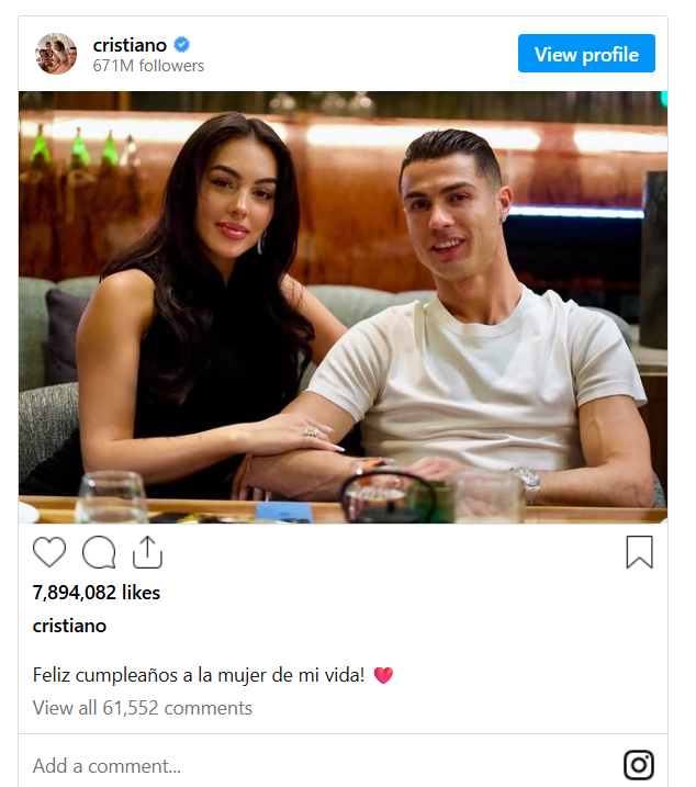 کریستیانو رونالدو جورجینا رودریگز