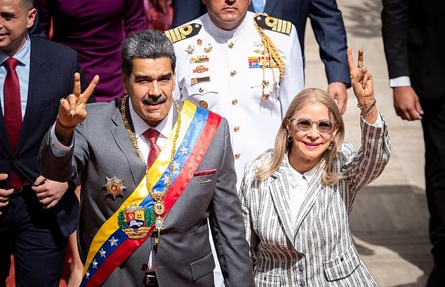 نیکلاس مادورو و همسرش