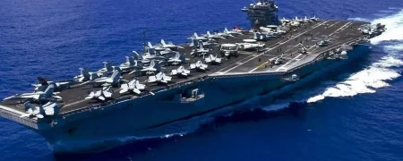 آرایش جنگی آمریکا در خاورمیانه؛ ناو هواپیمابر یو‌اس‌اس روزولت به منطقه رسید