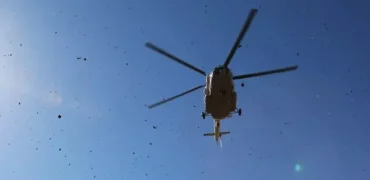 سقوط یک هلیکوپتر در اصفهان؛ حادثه در محوطه میدان میوه و تره‌بار + ویدیو