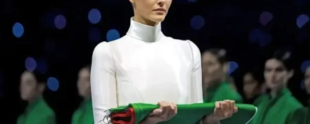 حضور دوست‌دختر لئوناردو دی‌کاپریو با پرچم ایتالیا در مراسم افتتاحیه المپیک ۲۰۲۶