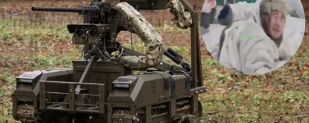 سربازان روسیه با کنار گذاشتن سلاح‌های خود تسلیم ربات زمینی اوکراینی شدند +‌ ویدیو