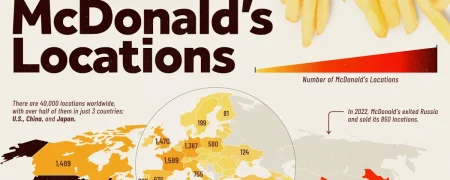 کدام کشورها بیشترین شعبه‌های رستوران مک‌دونالد را دارند؟ + اینفوگرافی