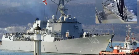 برخورد کشتی‌های جنگی نیروی دریایی آمریکا در کارائیب که ۲ دریانورد زخمی به دنبال داشت