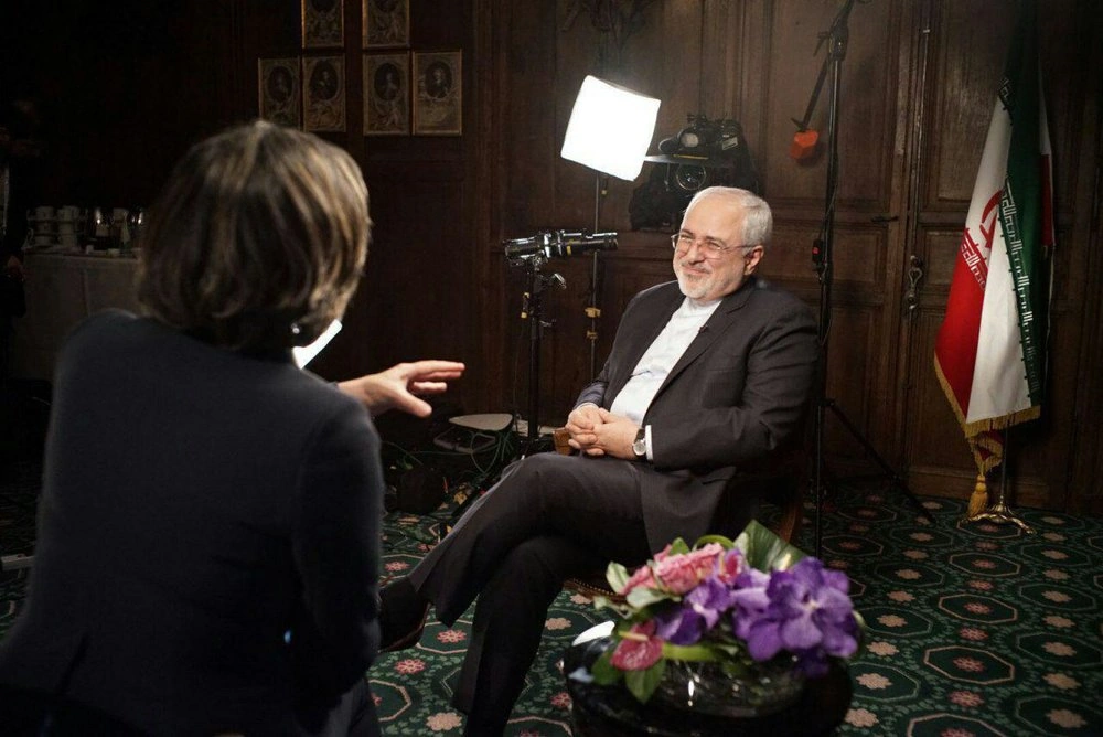 کریستین امان‌پور و جواد ظریف