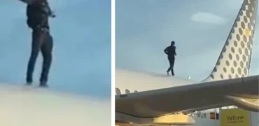 بالا رفتن یک مرد از سقف هواپیما در فرودگاه اسپانیا؛ پرواز مسافران ۲ ساعت به تأخیر افتاد