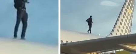 بالا رفتن یک مرد از سقف هواپیما در فرودگاه اسپانیا؛ پرواز مسافران ۲ ساعت به تأخیر افتاد