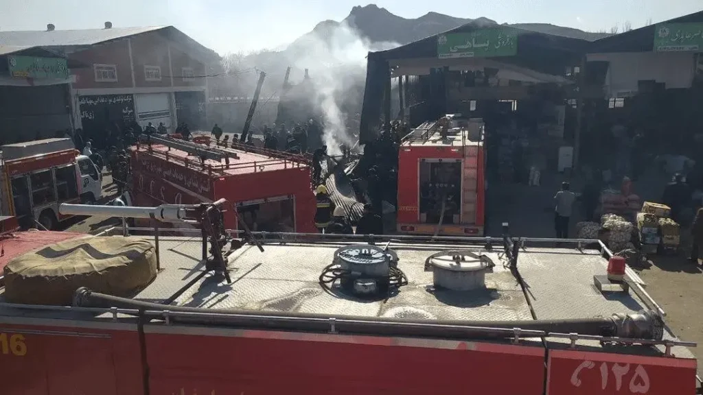 تصویر سقوط هلیکوپتر درچه اصفهان