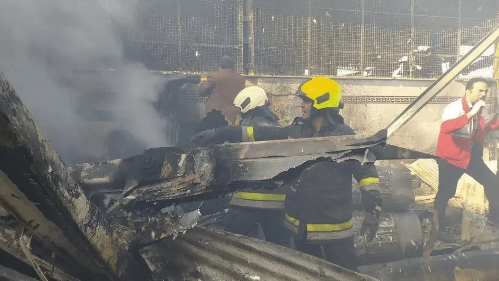 تصویر سقوط هلیکوپتر درچه اصفهان-۳