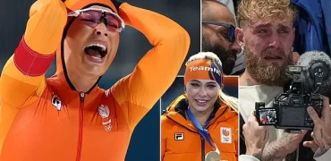 اشک‌های جیک پاول در واکنش به مدال طلای دوست‌دخترش در مسابقات المپیک + ویدیو