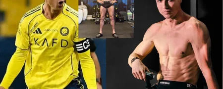 رونمایی کریستیانو رونالدو ۴۱ ساله از بدن ورزیده‌اش در تبلیغ برای برند تجهیزات ورزشی خود