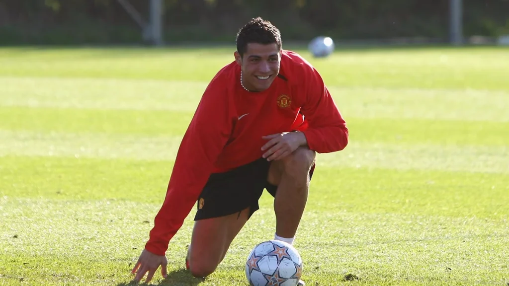 کریستیانو رونالدو در سال ۲۰۰۷ منچستر یونایتد