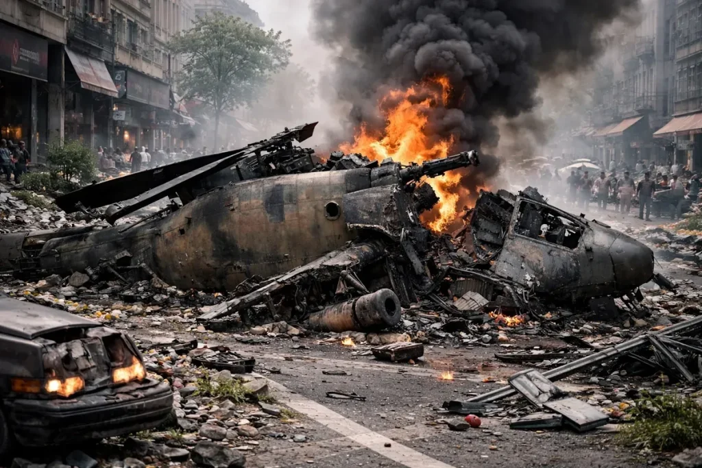 سقوط مرگبار هلیکوپتر ارتش در اصفهان؛ ۴ نفر جان باختند + ویدیو و اولین تصاویر