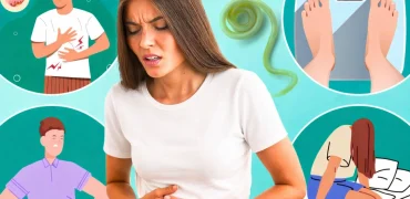 ۱۲ نشانه وجود کرم‌های انگلی در بدن؛ از دل‌درد و سرفه تا خارش آزاردهنده شبانه