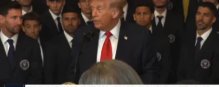 انتقاد «بیسیمچی مدیا» از لیونل مسی به خاطر تشویق دونالد ترامپ در کاخ سفید + ویدئو