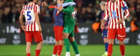 آمار بازی دیشب بارسلونا- اتلتیکو مادرید در لیگ قهرمانان اروپا