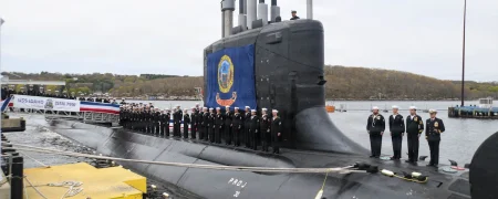 نیروی دریایی ایالات متحده زیردریایی هسته‌ای ۷,۸۰۰ تنی USS Idaho را به آب انداخت