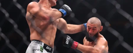 شان استریکلند با تحمیل اولین شکست حمزه چیمایف قهرمان میان وزن UFC شد + ویدیو