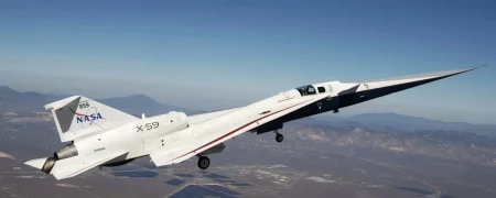 هواپیمای فراصوت X-59 ساخت ناسا و لاکهید مارتین به سرعت ۰.۹۸ ماخ رسید + ویدیو