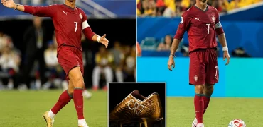 کریستیانو رونالدو کفش‌های خاص ۳۰۰ دلاری خود را تنها بعد از ۴۵ دقیقه عوض کرد