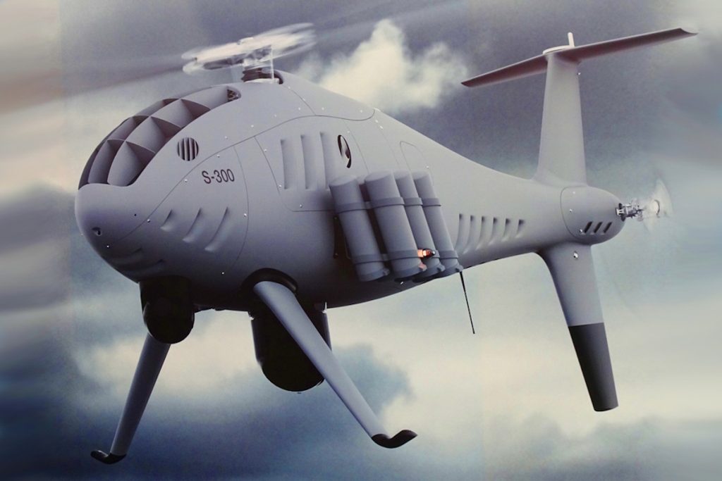 هلیکوپتر بدون سرنشین CAMCOPTER S-300 ساخت اتریش برای نبرد زیردریایی