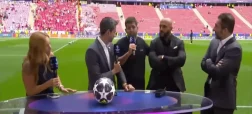 بادیگارد لیونل مسی مجری TNT Sports را روی شانه خود انداخت و برد! + ویدیو