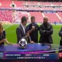 بادیگارد لیونل مسی مجری TNT Sports را روی شانه خود انداخت و برد! + ویدیو