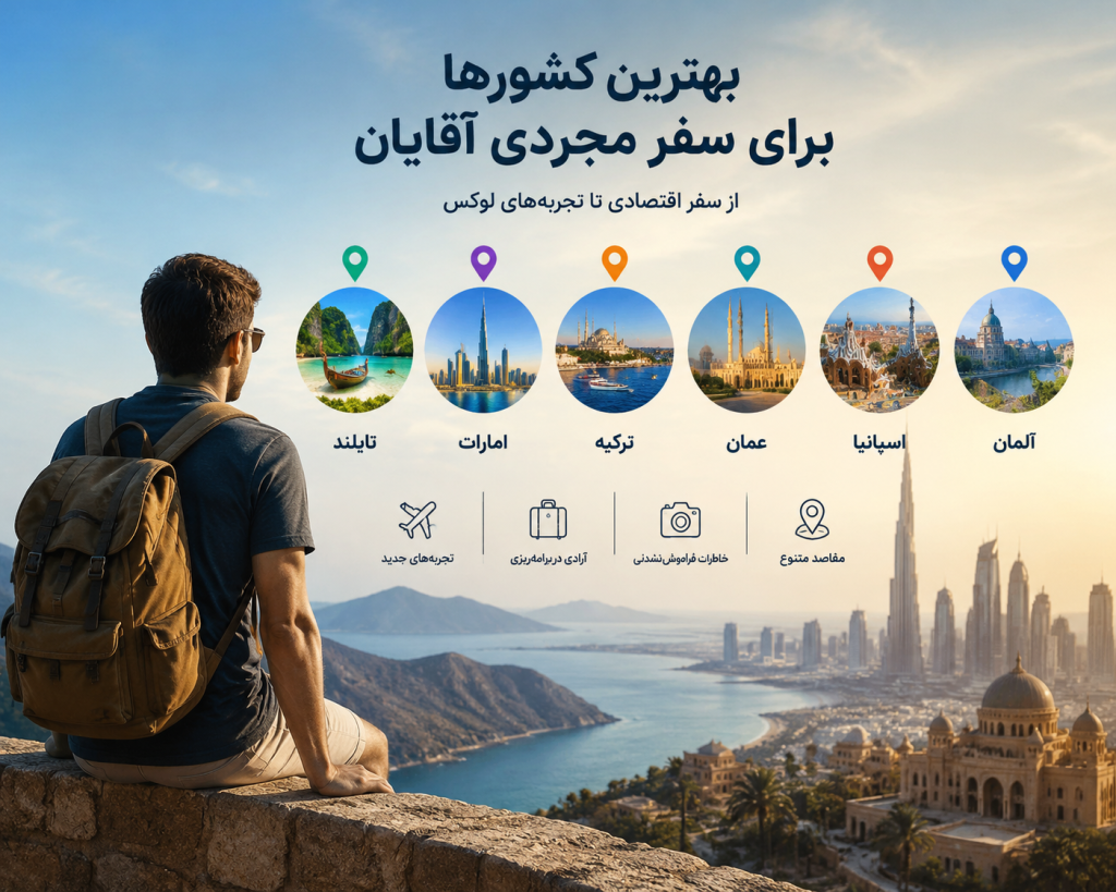 معرفی بهترین کشورها برای سفر مجردی آقایان