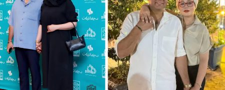 سانیا سالاری در اکران فیلم «سقف» همراه با همسرش حضور پیدا کرد + ویدیو