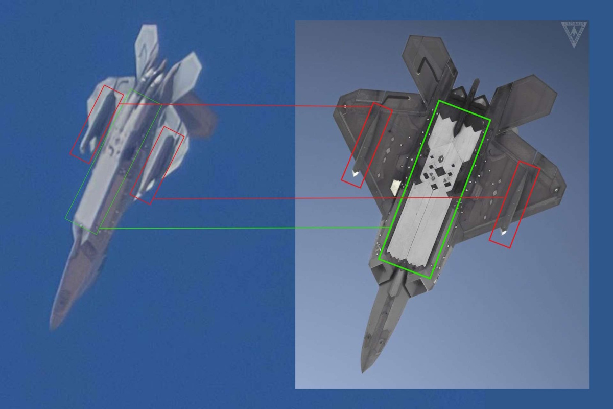 جنگنده پنهانکار F-22 Raptor برای شناسایی بدون رادار به حسگرهای فروسرخ مجهز شد