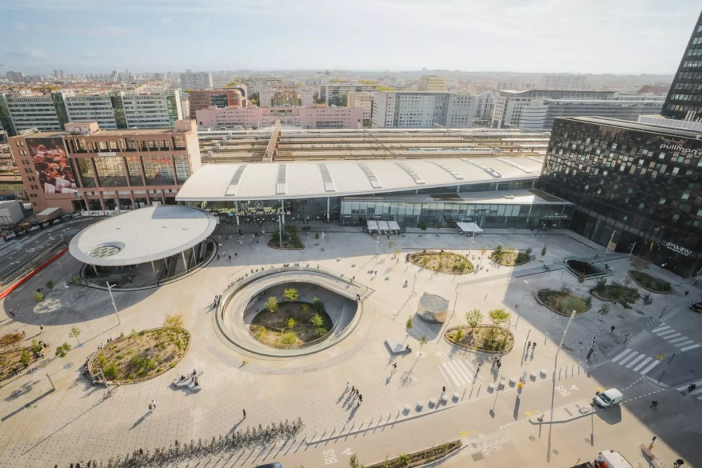 ایستگاه مترو Lyon Part-Dieu در لیون، فرانسه