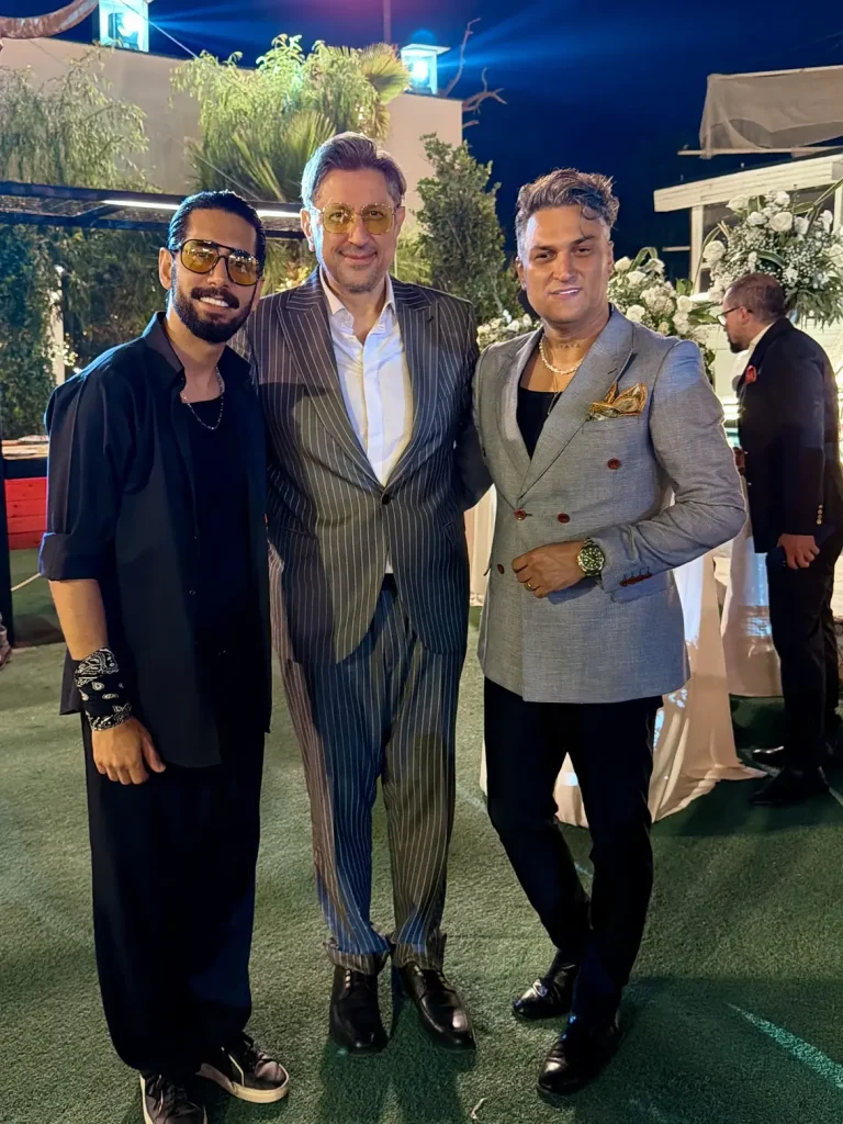 هنرمندان در عروسی سامان گوران