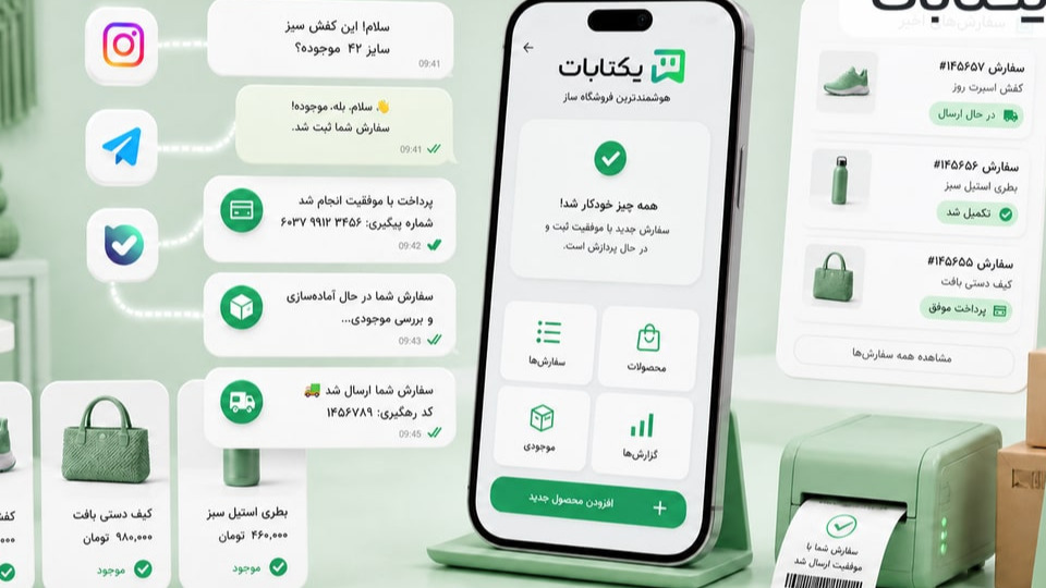 یک روز شلوغ آنلاین شاپ قبل و بعد از فروشگاه ساز