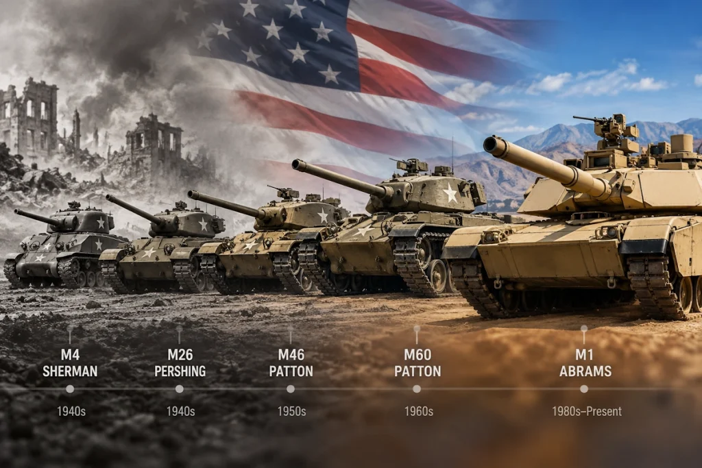 سیر تکامل تانک‌های آمریکایی بعد از جنگ جهانی دوم؛ از M4 Sherman تا M1 Abrams