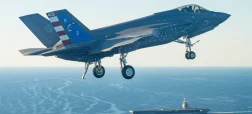 جنگنده F-35C برای نخستین بار روی ناو هواپیمابر جان اف. کندی آمریکا فرود آمد + ویدیو