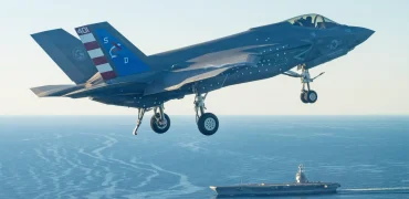 جنگنده F-35C برای نخستین بار روی ناو هواپیمابر جان اف. کندی آمریکا فرود آمد + ویدیو