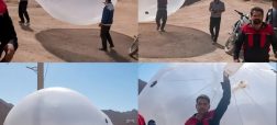 نگهبانان معدن به تصور مشاهده پهپاد آمریکایی به یک بالن هواشناسی شلیک کردند + ویدیو