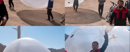 نگهبانان معدن به تصور مشاهده پهپاد آمریکایی به یک بالن هواشناسی شلیک کردند + ویدیو