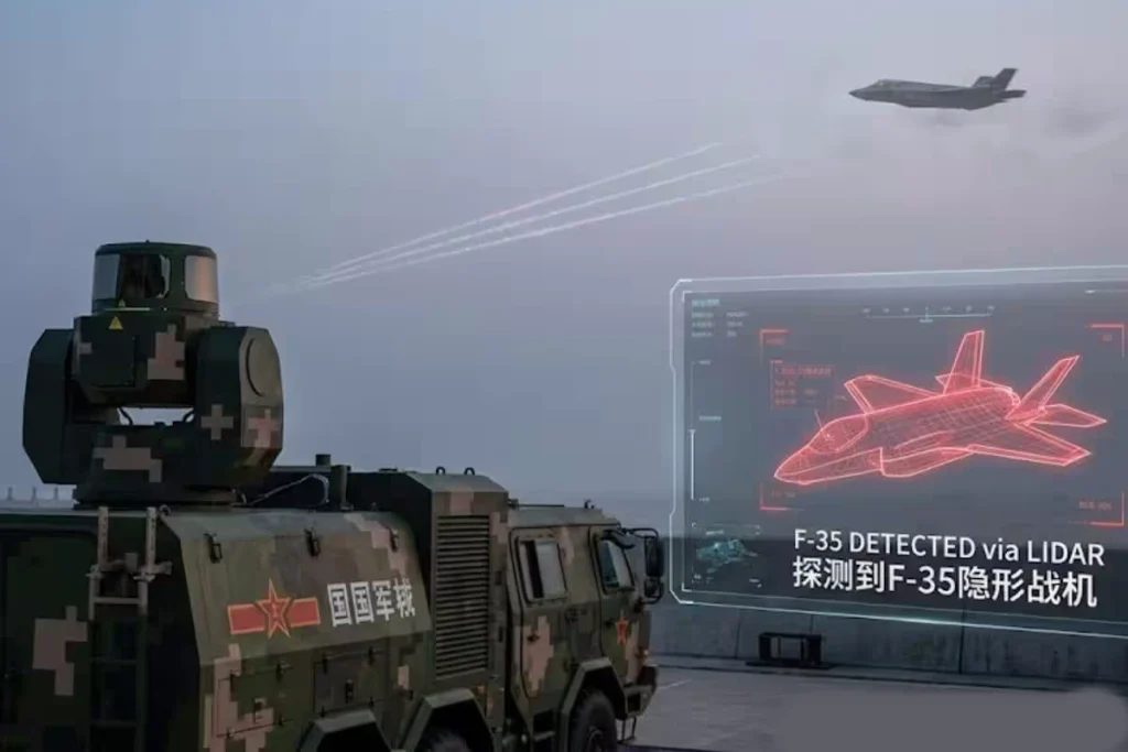 محققان چینی با لیزر توانستند جنگنده آمریکایی F-35 را از فاصله ۶۰ کیلومتری شناسایی کنند