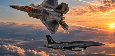 خلبان جنگنده F-22 برای نخستین بار یک پهپاد رزمی خودمختار را در آسمان هدایت کرد