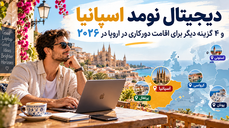 دیجیتال نومد اسپانیا و ۴ گزینه دیگر برای اقامت دورکاری در اروپا در ۲۰۲۶